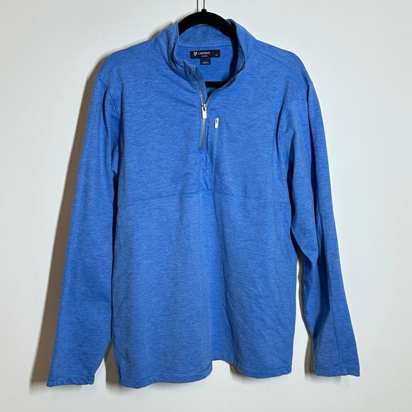 Cremieux Blue 1/4 Zip Pullover Sz L - Picture 1 of 8